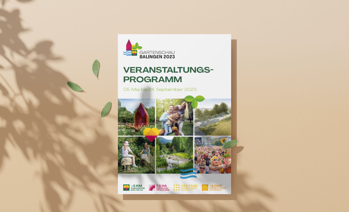 Cover Veranstaltungsmagazin Gartenschau Balingen 2023